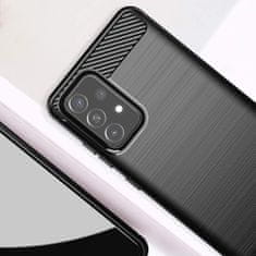 MG Carbon Case Flexible silikónový kryt na Samsung Galaxy A52 5G/4G, čierny