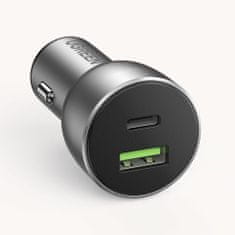 Ugreen CD213 autonabíjačka USB / USB-C QC 3.0 36W 3A, šedá