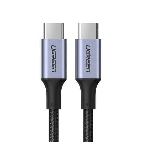 Ugreen kábel USB-C / USB-C PD QC 3.0 5A 100W 1.5m, sivý