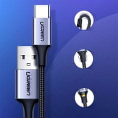 Ugreen kábel USB / USB-C QC 3A 1m, sivý