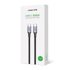 Ugreen US316 kábel USB-C / USB-C 100W 5A QC PD 1m, sivý