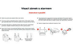 SEFIS visiaci zámok s alarmom 