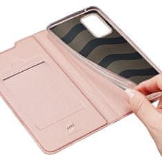 Dux Ducis Skin Pro knižkové kožené puzdro na Samsung Galaxy A52 5G / A52 4G, ružové