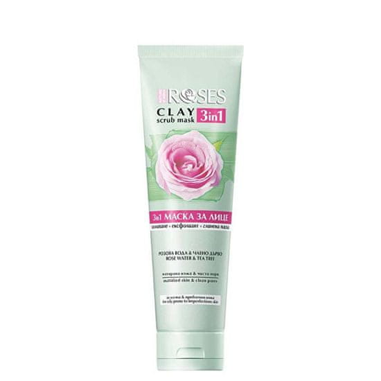 ELLEMARE Ílová čistiaca maska pre mastnú pleť Roses Acne Help (Clay Scrub Mask) 150 ml