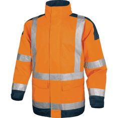 Delta Plus EASYVIEW pracovné oblečenie - Fluo oranžová-Nám. modrá, L