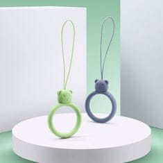 MG Bear Ring prívesok na mobil, tmavozelený