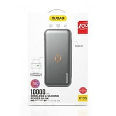 DUDAO K13s bezdrôtový Power Bank 10000mAh, čierny