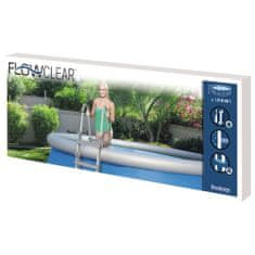 Petromila vidaXL Bestway 4-stupňový bezpečnostný rebrík do bazéna Flowclear 122 cm
