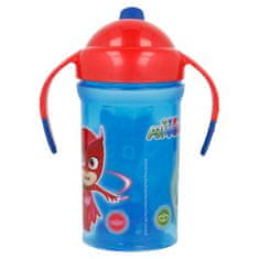 Stor Tréningový hrnček so silikónovým náustkom a svetielkom, PJ MASKS, 300ml, 30140