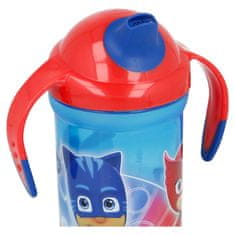 Stor Tréningový hrnček so silikónovým náustkom a svetielkom, PJ MASKS, 300ml, 30140