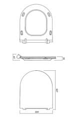 CERSANIT Crea WC sedátko ovál duroplast / antibakteriálne, biela, K98-0177