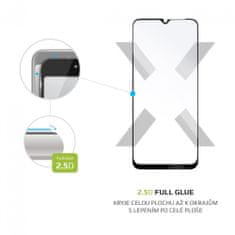 FIXED Ochranné tvrdené sklo Full-Cover pre Samsung Galaxy A22 5G, lepenie cez celý displej FIXGFA-671-BK, čierne