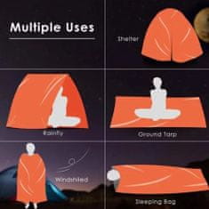 Alum online Núdzový outdoorový kempovací termálne spací vak - HOTBAG