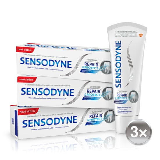 Sensodyne Zubná pasta Repair&Protect Whitening 75 ml 3 ks