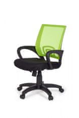 Bruxxi Kancelárska stolička Rivoli, nylon, čierna / zelená