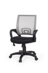 Bruxxi Kancelárska stolička Rivoli, nylon, čierna / šedá