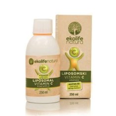 Ekolife Natura Liposomal Vitamín C 750 mg 250 ml ananás (Lipozomálny vitamín C)