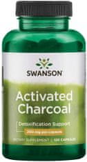 Swanson Activated Charcoal (Aktívne uhlie), 520 mg, 120 kapsúl