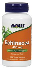 NOW Foods Echinacea (Echinacea), 400 mg, 100 rastlinných kapsúl