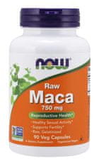 NOW Foods Maca (žerucha peruánska koncentrát 6:1 RAW), 750 mg, 90 rastlinných kapsúl