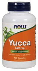 NOW Foods Yucca, 500 mg, 100 kapsúl