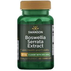 Swanson Boswellia Serrata Extract (Kadidlovník pílovitý extrakt), 125 mg, 60 rastlinných kapsúl