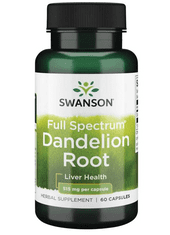 Swanson Dandelion Root (Púpava koreň), 515 mg, 60 kapsúl