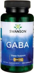 Swanson GABA (kyselina gama-aminomaslová), 500 mg, 100 kapsúl
