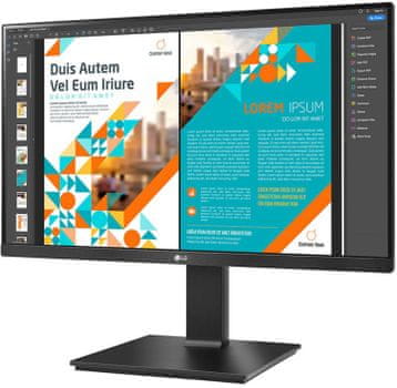 24 palcov monitor LG 24QP550-QHD (24QP550-B.AE) hdr 10 amd freesync premium ergonomický stojan filter modrého svetla reader mode flicker safe bez lagov