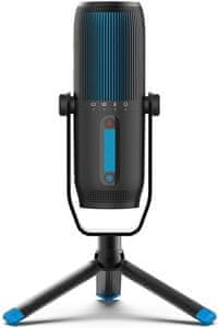 moderní stolní přenosný mikrofon jlab talk pro microphone usb lehká konstrukce všesměrová stereofonní obousměrná a kardioidní směrová charakteristika aux in vstup quick mute tlačítko