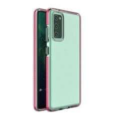 MG Spring Case silikónový kryt na Samsung Galaxy A72 4G, tmavoružový