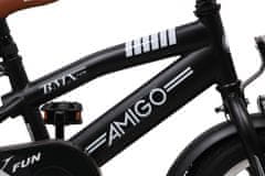 Amigo BMX Fun detský bicykel pre chlapcov, 12", čierny