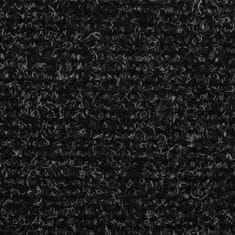 Vidaxl Nášľapy na schody 10 ks tmavosivé 56x17x3 cm vpichovaná textília