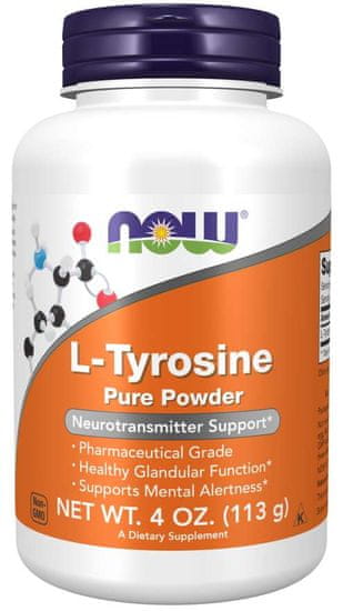 NOW Foods L-Tyrosine, prášok, 113g