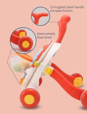 HUANGER interaktívne chodítko a stolík 2v1 červená