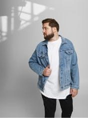 Jack&Jones Plus Pánske tričko JJENOA Long Line Fit 12184933 White (Veľkosť 3XL)