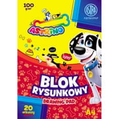 Astra ASTRINO Náčrtník / skicár A4, 20 listov 100g/m2, mix motívov, 106021011