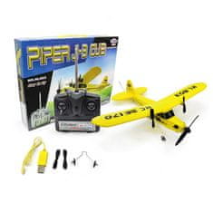 WOWO RC Lietadlo s Diaľkovým Ovládaním - Piper HL803 2CH 150m