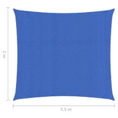 Vidaxl Tieniaca plachta 160 g/m² modrá 2x2,5 m HDPE