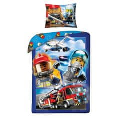Halantex Bavlnené obliečky, Lego City, 140 x 200 cm