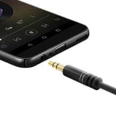 DUDAO L11 audio kábel 3.5mm mini jack 1m, čierny