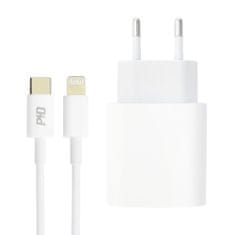 MG Wall Charger USB-C sieťová nabíjačka PD 20W + kábel USB-C / Lightning 1m, biela