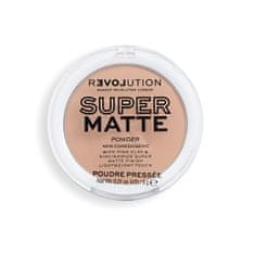 Makeup Revolution Zmatňujúci púder Relove Super Matte Pressed (Powder) 6 g (Odtieň Beige)