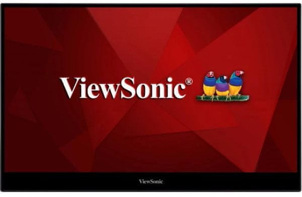 Monitor Viewsonic TD1655 dotykový displej 15,6 palca 16:9 Full HD displej HDMI USB-C 60 Hz obnovovacia frekvencia 2× reproduktory prenášania 