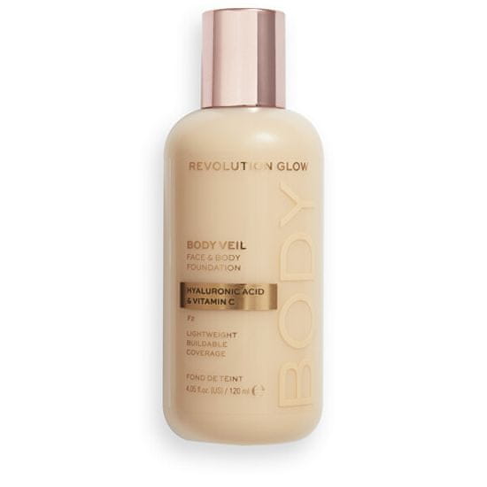 Makeup Revolution Make-up na tvár a telo Body Veil (Face & Body Foundation) 120 ml