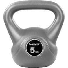 shumee Kettlebell činka sivá - 5 kg