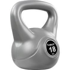 shumee MOVIT Kettlebell činka - 18 kg, sivá/čierna