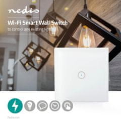 Nedis WiFi chytrý spínač osvětlení, jednoduchý (WIFIWS10WT)