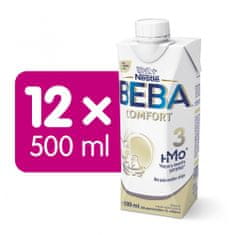 BEBA COMFORT 3 HM-O, batoľacia tekutá mliečna výživa, 12x 500 ml