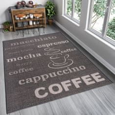 Chemex Koberec Floorlux Tetivový Štýlový Vintage Módne Tetiva 20220 Strieborná Čierna 60x110 cm